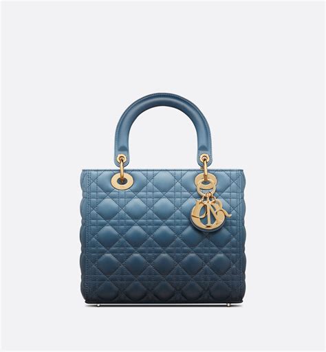 lady dior blue ombre|lady dior bag price list.